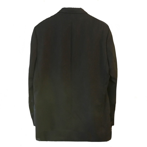 WM. H. LEISHMAN MEN'S BLACK WOOL SUIT SIZE 46L - Picture 2 of 14